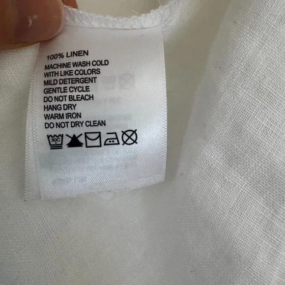 Tommy Bahama Two Palms Linen Jacket White Raw Edge Summer Coastal Timeless Small - Picture 15 of 16